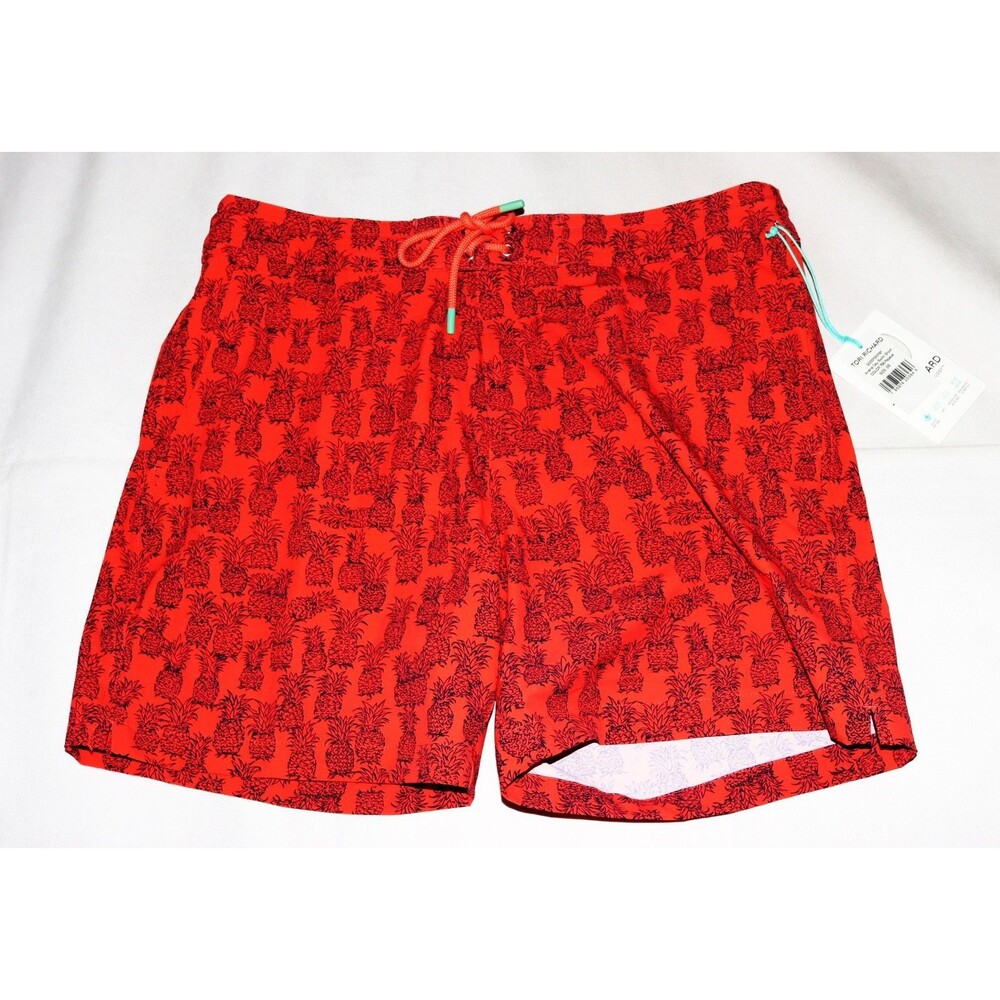 Tori Richard Anana Day Tradewind Technology Shorts Pineapple Lined Swim Trunks